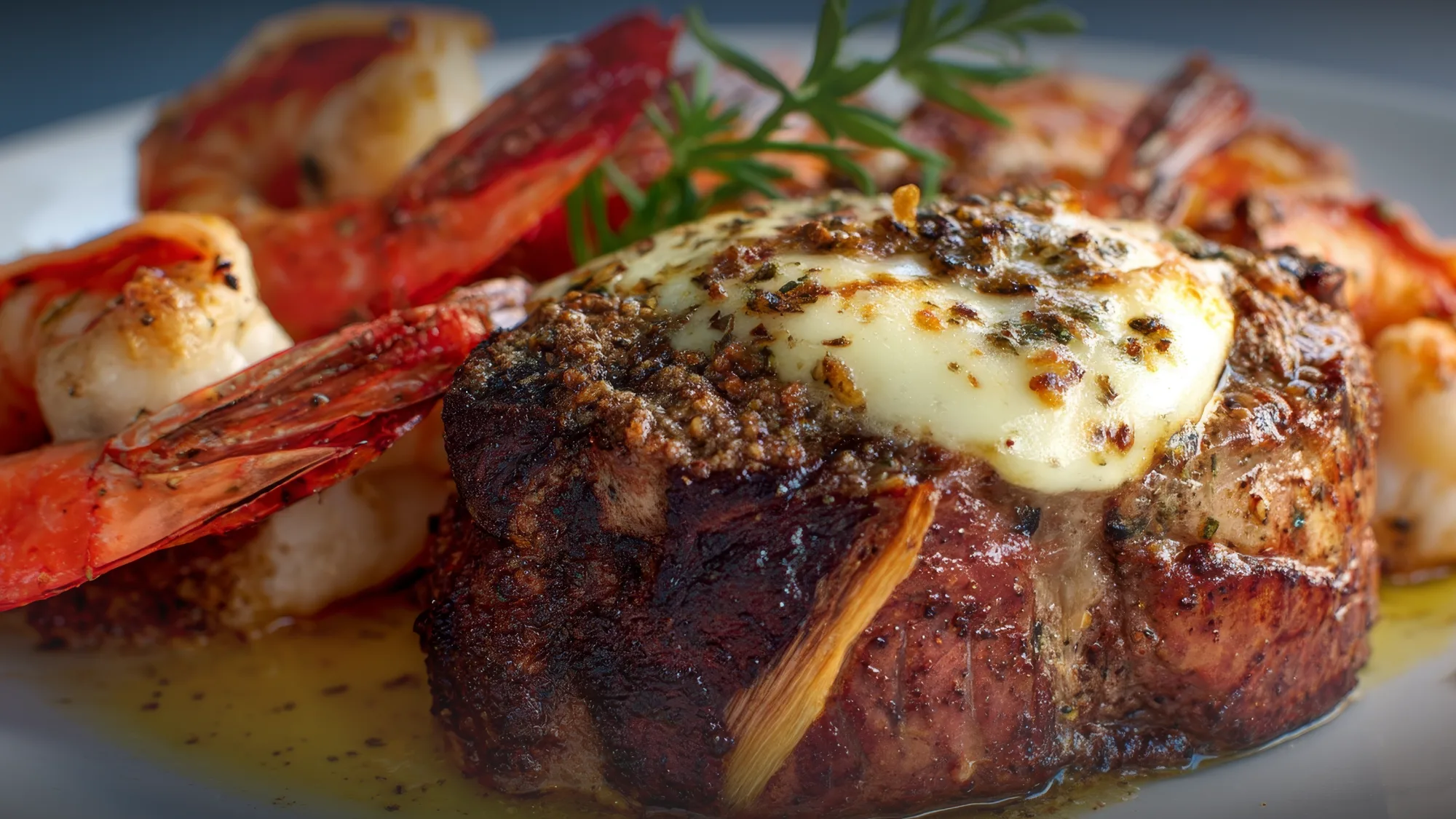 A delicious spread of hand-cut steaks and seafood at Steak Loft Stonington.